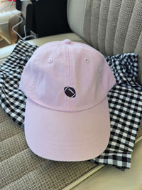 Cute Women's Baseball Cap with Embroidered Football