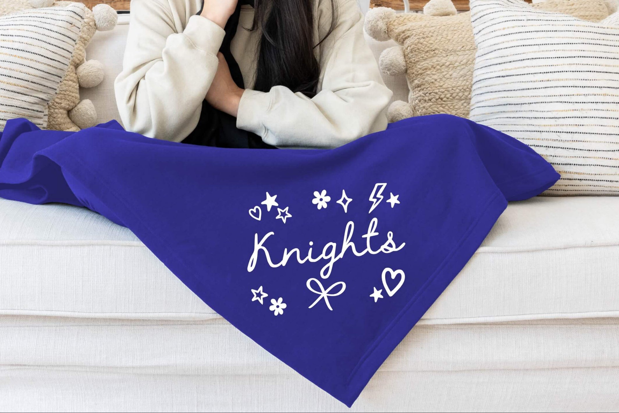 team name custom stadium blanket