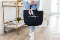 Customized Zippered Tote Bags - Personalized with Name - Perfect Gift - EverlyGrayce