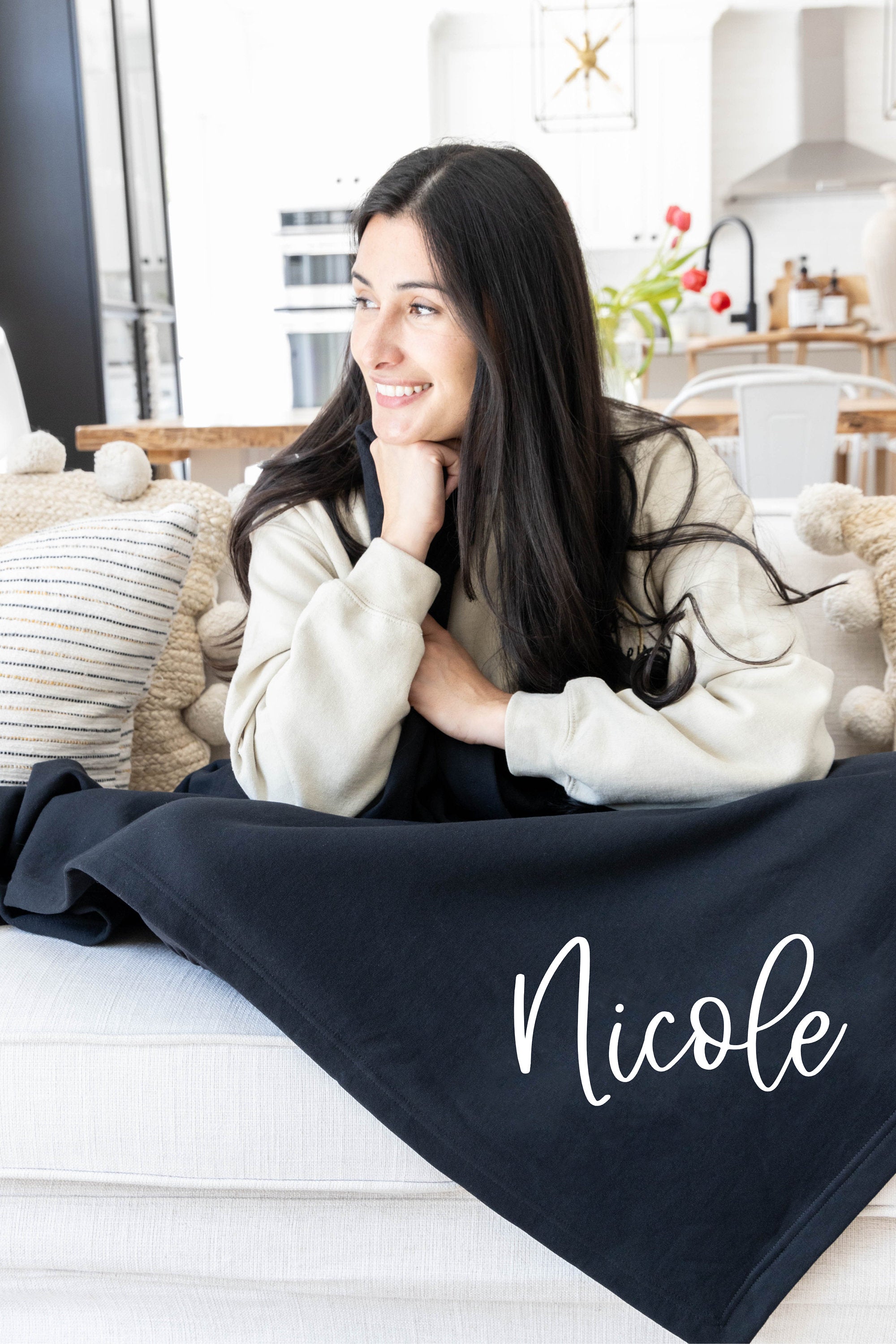 Personalized Blankets with Name | Custom Throw Blankets - EverlyGrayce