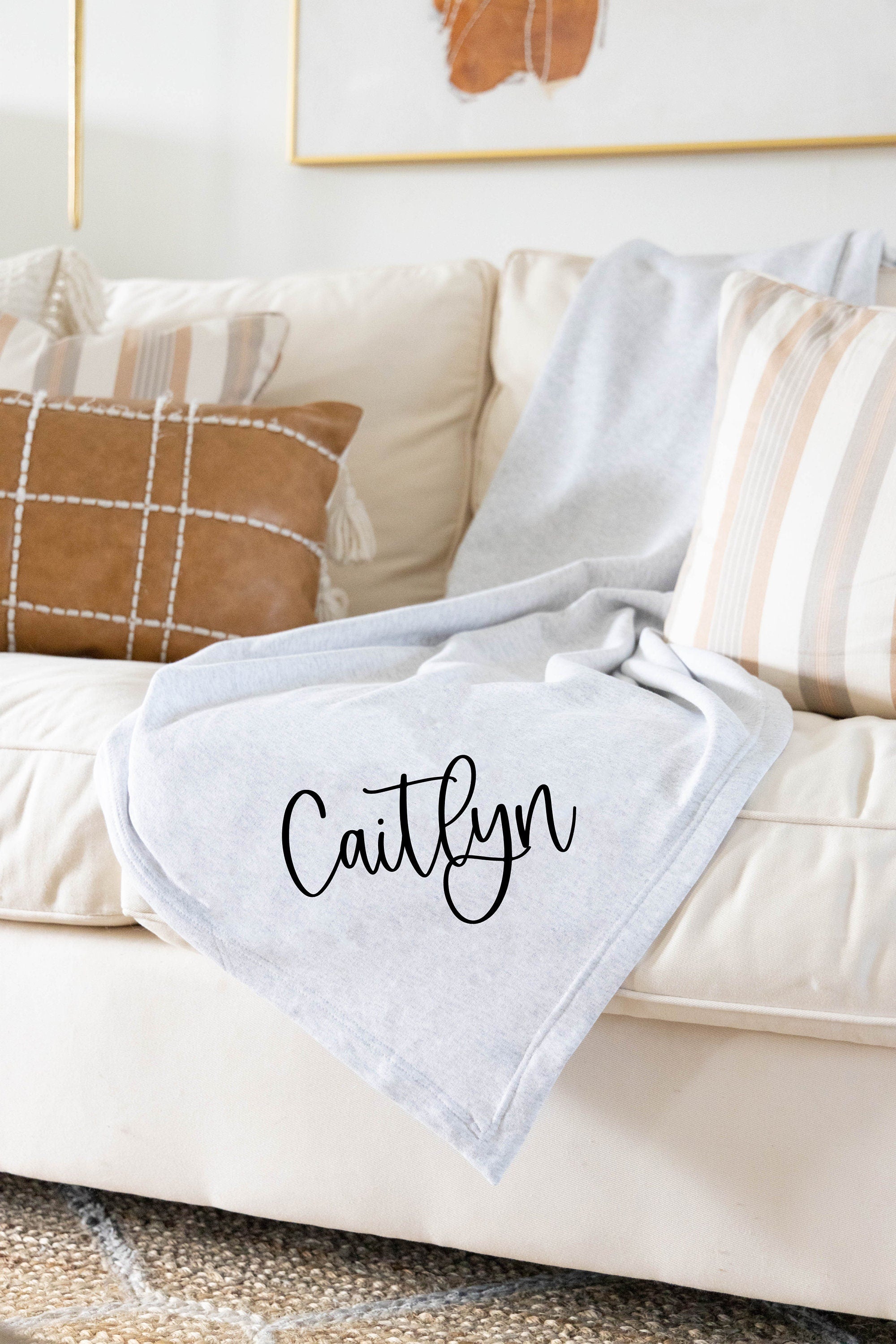 Personalized Blankets with Name | Custom Throw Blankets - EverlyGrayce