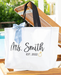 Personalized Gifts for Bride Tote Bag - EverlyGrayce