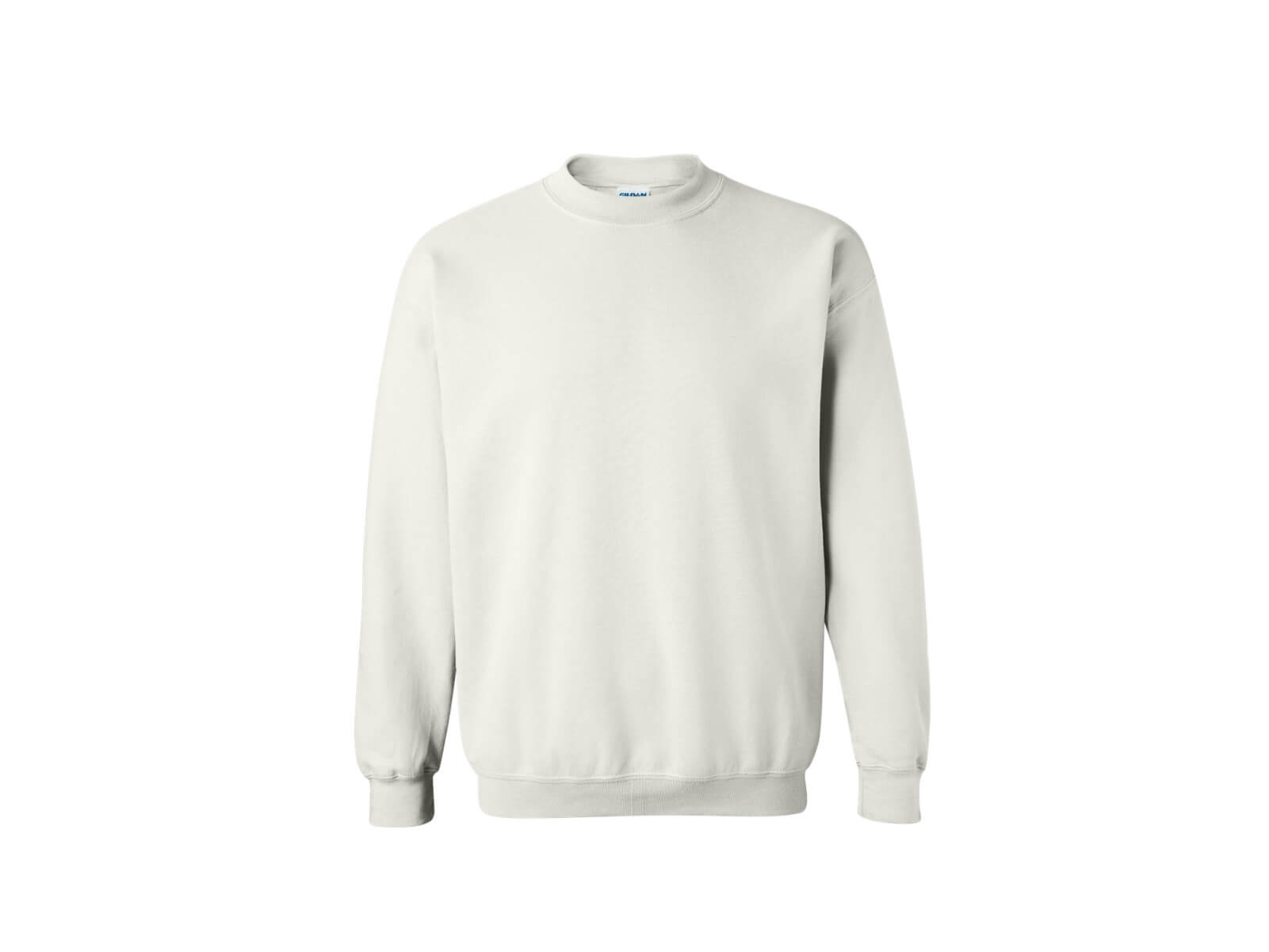 white crewneck sweatshirt