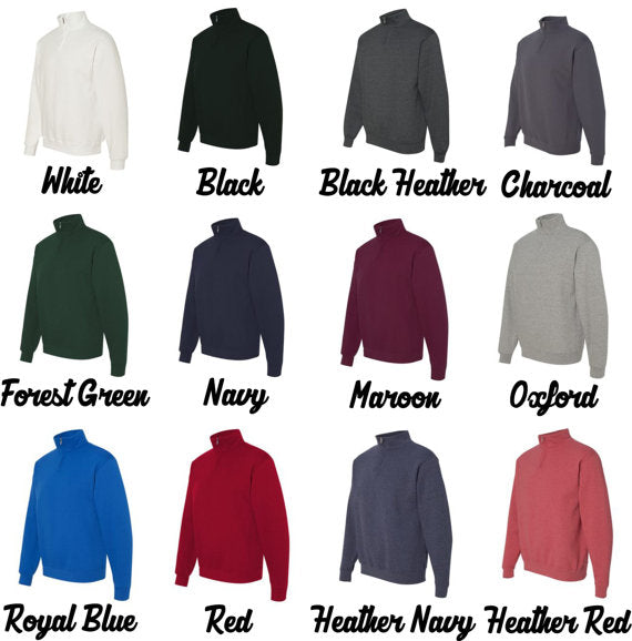 Monogrammed Quarter Zip Sweatshirt – United Monograms
