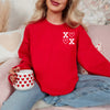 Valentines Day XOXO Sweatshirt Heart Shirt - EverlyGrayce 