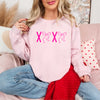 Coquette Bow Sweatshirt Valentines Day Gift XOXO Shirt - EverlyGrayce 