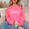 Valentines Day LOVE Sweatshirt Galentines Day Gifts - EverlyGrayce 