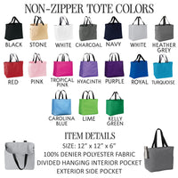 Personalized Bridal Party Tote Bags - Custom Maid of Honor and Bridesmaid Gifts - EverlyGrayce 