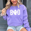 Boo Ghost Comfort Colors Halloween Sweatshirt for Women