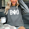 Boo Ghost Comfort Colors Halloween Sweatshirt for Women
