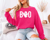 BOO Ghost Face Halloween Sweatshirt for Women