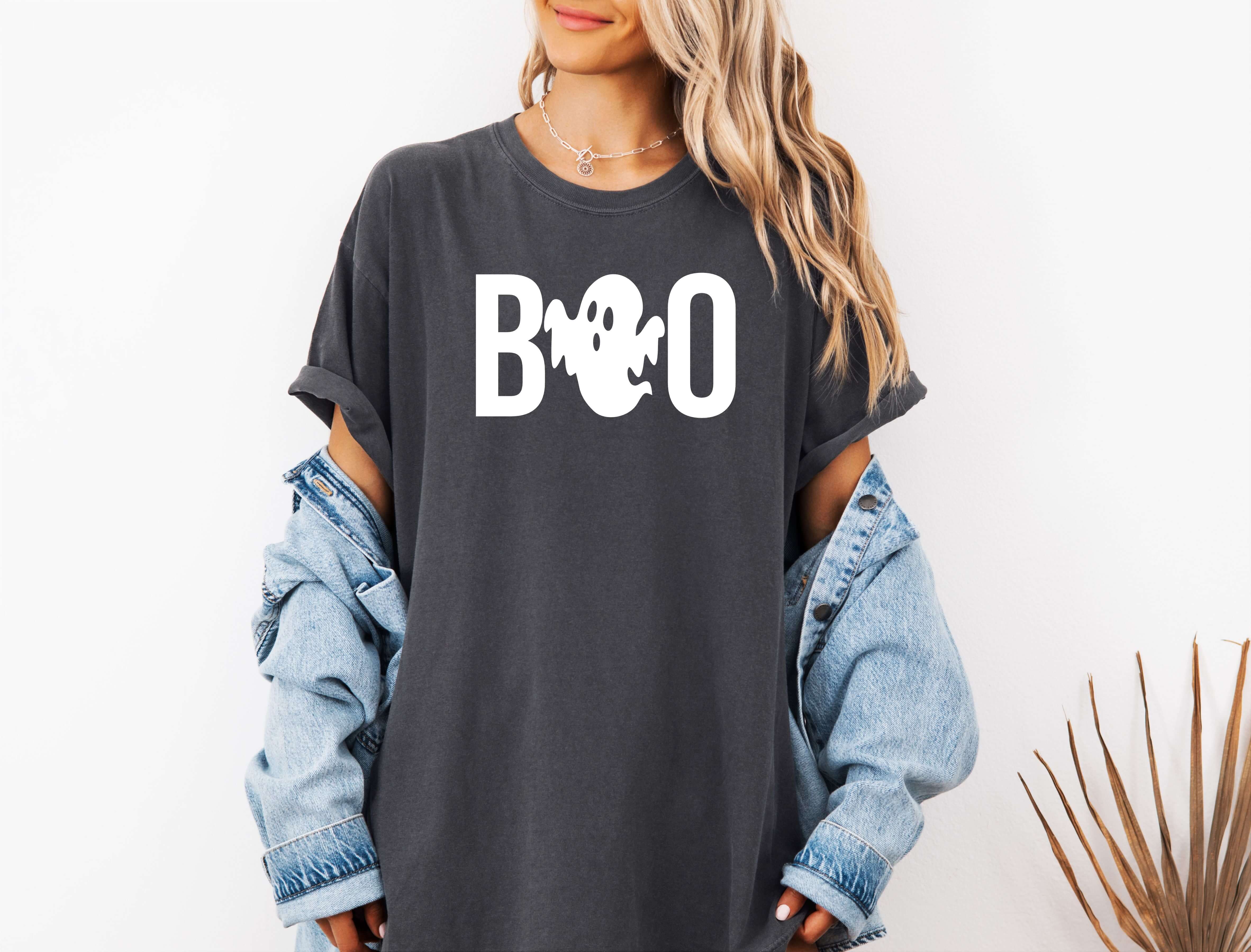 Ghost Boo Halloween Shirt for Women – Get Spooky Cute