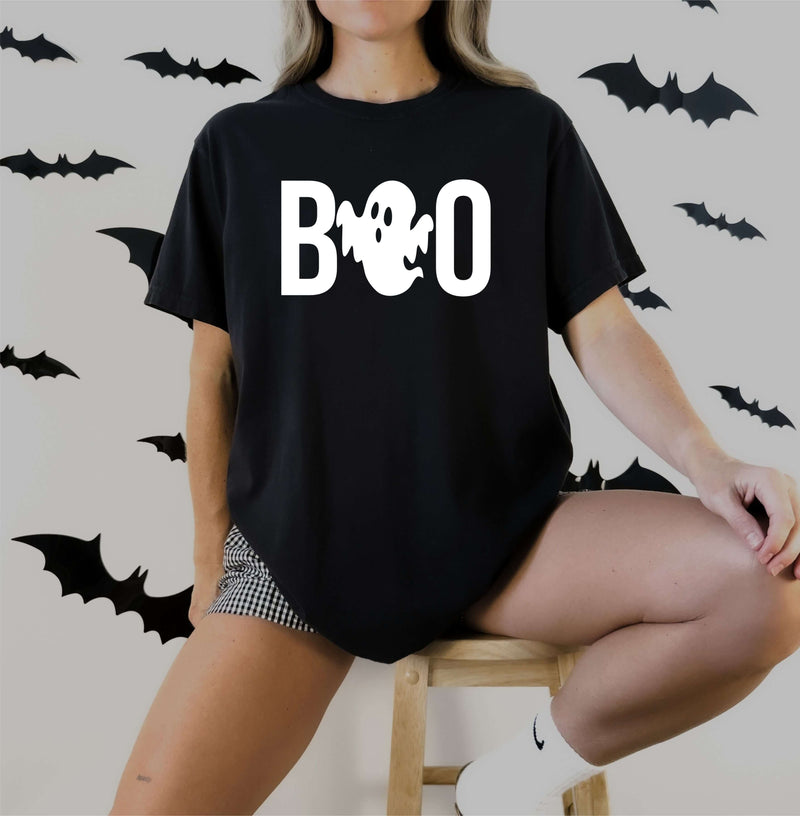Ghost BOO Halloween Shirt for Women