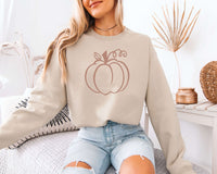 Minimalist Pumpkin Sweatshirt for Women