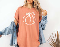 Minimal Pumpkin Fall Tee