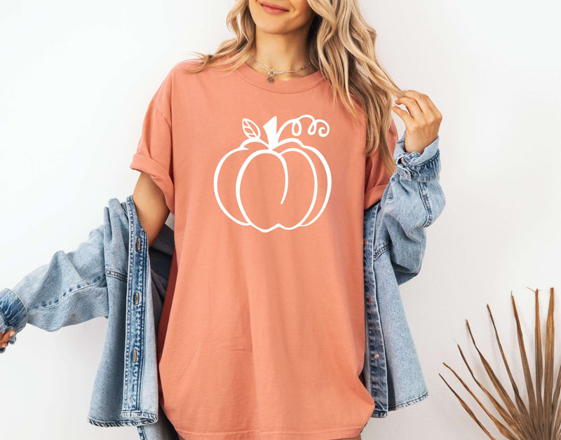 Minimal Pumpkin Fall Tee