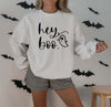 Hey Boo Ghost Halloween Sweatshirt for Women