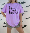 Hey Boo Ghost Graphic Halloween Shirt for Women