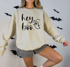 Hey Boo Ghost Halloween Sweatshirt for Women