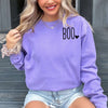 Minimal BOO Heart Halloween Sweatshirt