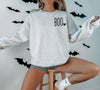 BOO Halloween Sweatshirt for Women with Heart Icon