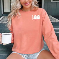 Comfort Colors Halloween Sweatshirt with Ghosts