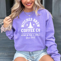 Witches Brew Halloween Comfort Colors Crewneck Sweatshirt