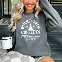 Witches Brew Halloween Comfort Colors Crewneck Sweatshirt