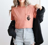 Skeleton Peace Sign Halloween Shirt
