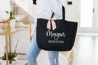 bridesmaid bags personalized with names