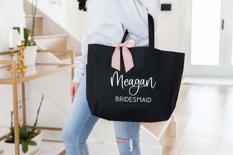 bridesmaid bags personalized with names