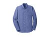 chambray oxford button down shirt navy