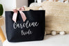 custom bridesmaid bags with name and title
