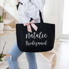 custom bridesmaid bags with name and title