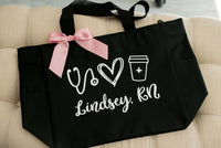 custom nurse bags with nursing icons