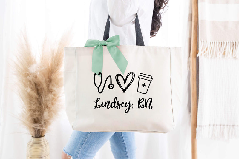 custom nurse bags with nursing icons