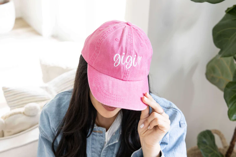 custom pink baseball cap