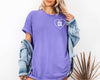 comfort colors custom sports number t shirt