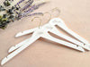 custom wedding hangers with names and gold hook