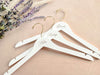 custom wedding hangers with names and gold hook