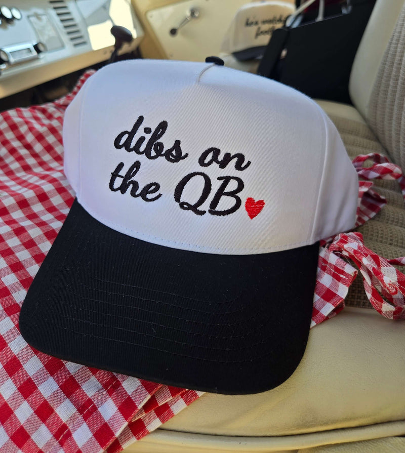 dibs on the quarterback trucker hat