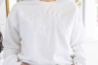 embroidered bride sweatshirt