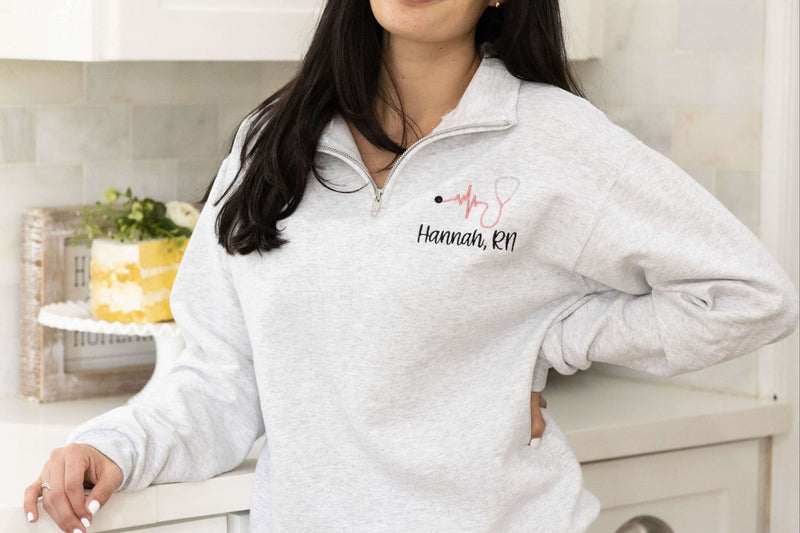 personalized embroidered nurse sweatshirts