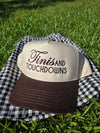football martini trucker hat