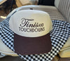 football martini trucker hat