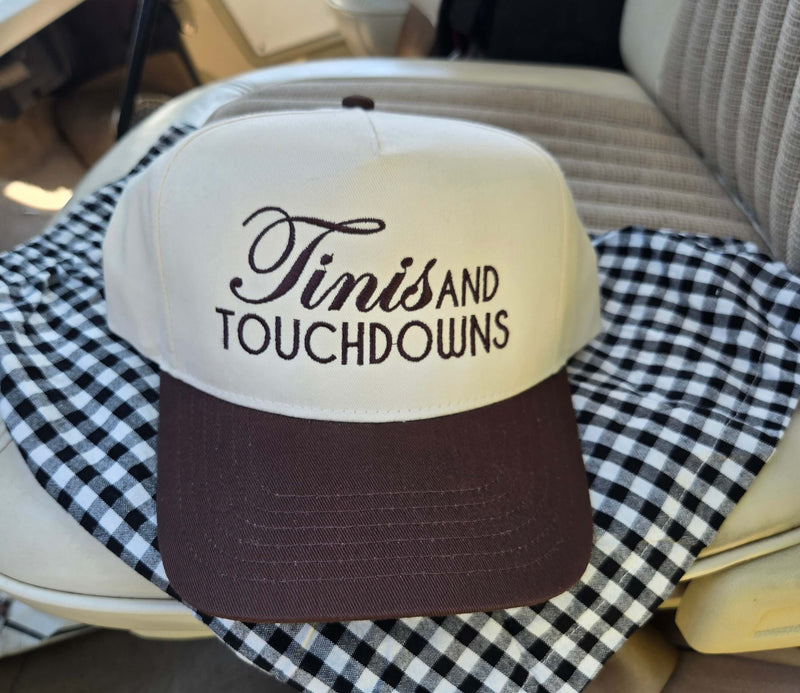 football martini trucker hat