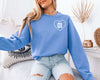 football mom sweatshirt with custom number