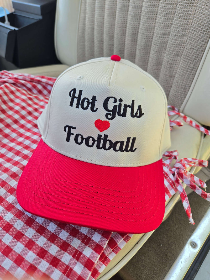 hot girls love football sports trucker hats