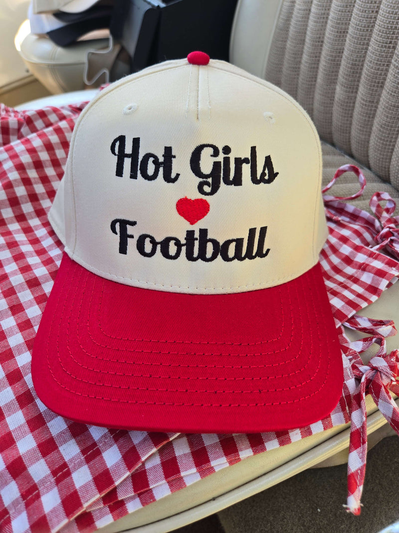 hot girls love football sports trucker hats
