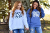 Custom Crewneck Sweatshirt Monogrammed - EverlyGrayce 